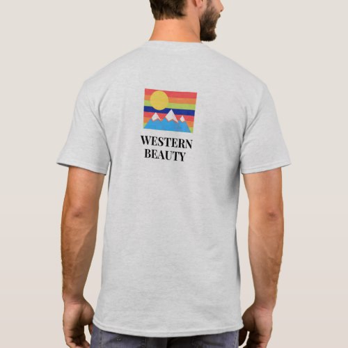 Graphic Crew Neck Western Short Sleeve Tee